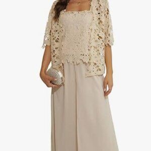 3 pc Womens Dressy Pantsuit - Mother of the Bride